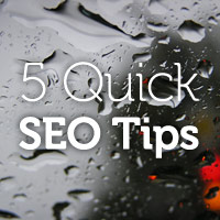 5 Quick SEO Tips